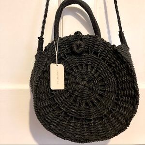 Circular Straw Crossbody Bag